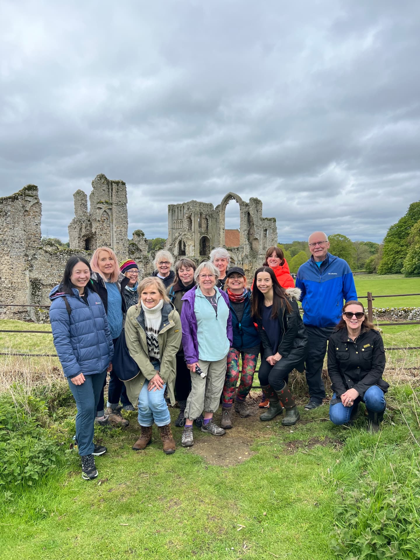 West Lexham retreat group at Castle Acre ruins