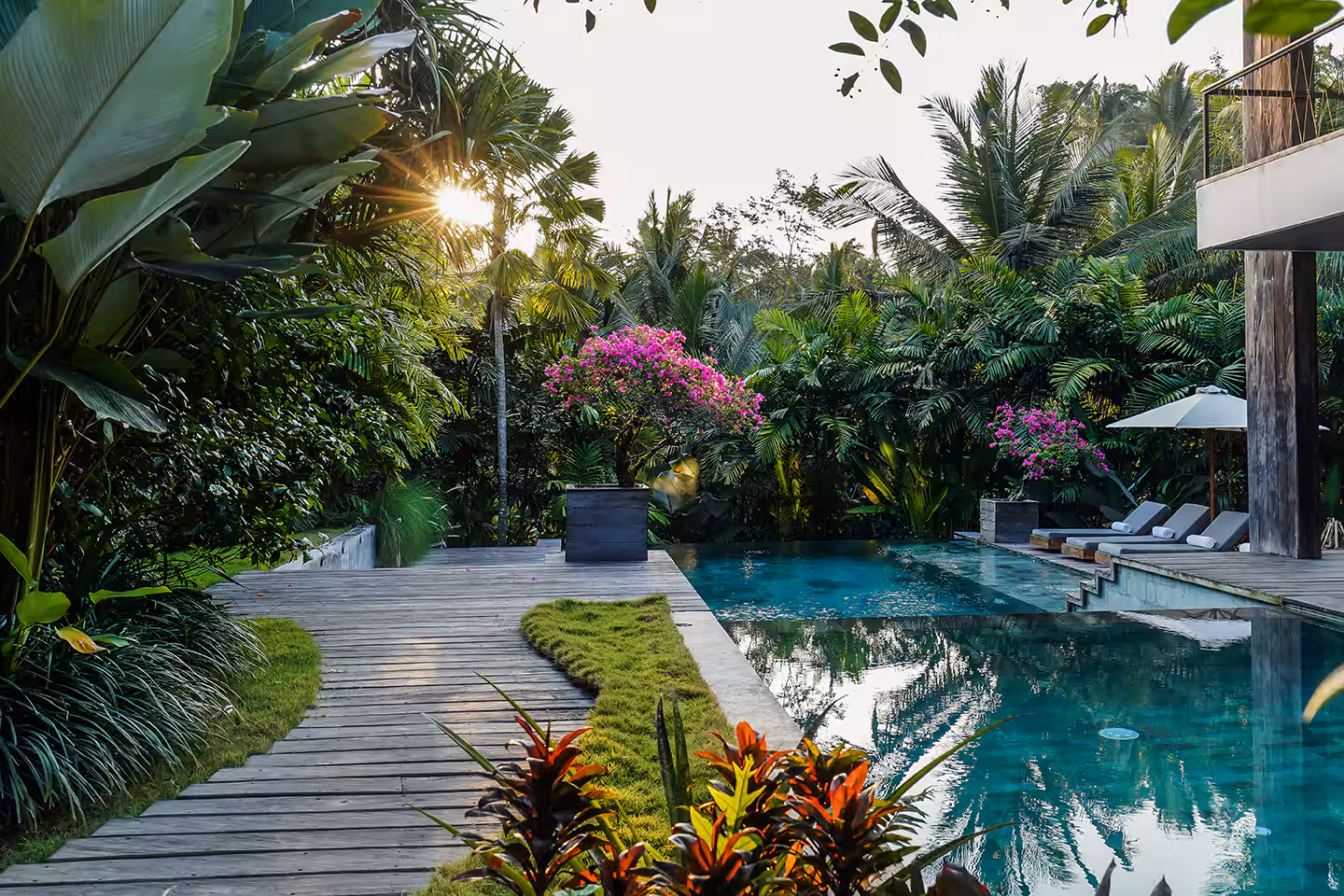 Exterior view of the Dwa Chandra property in Bali